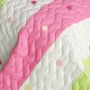 [Colorful Life] Cotton 2PC Vermicelli-Quilted Patchwork Quilt Set (Twin Size)