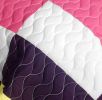 [Dressing Case] 3PC Vermicelli - Quilted Patchwork Quilt Set (Full/Queen Size)