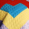 [Second Space] 3PC Vermicelli - Quilted Patchwork Quilt Set (Full/Queen Size)