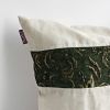 Onitiva - [Green Lake] Linen Stylish Patch Work Pillow Cushion Floor Cushion (19.7 by 19.7 inches)