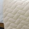 [Sea Waves] 3PC Vermicelli-Quilted Patchwork Quilt Set (Twin Size)