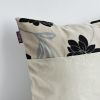 Onitiva - [Dream Champagne] Linen Patch Work Pillow Cushion Floor Cushion (19.7 by 19.7 inches)